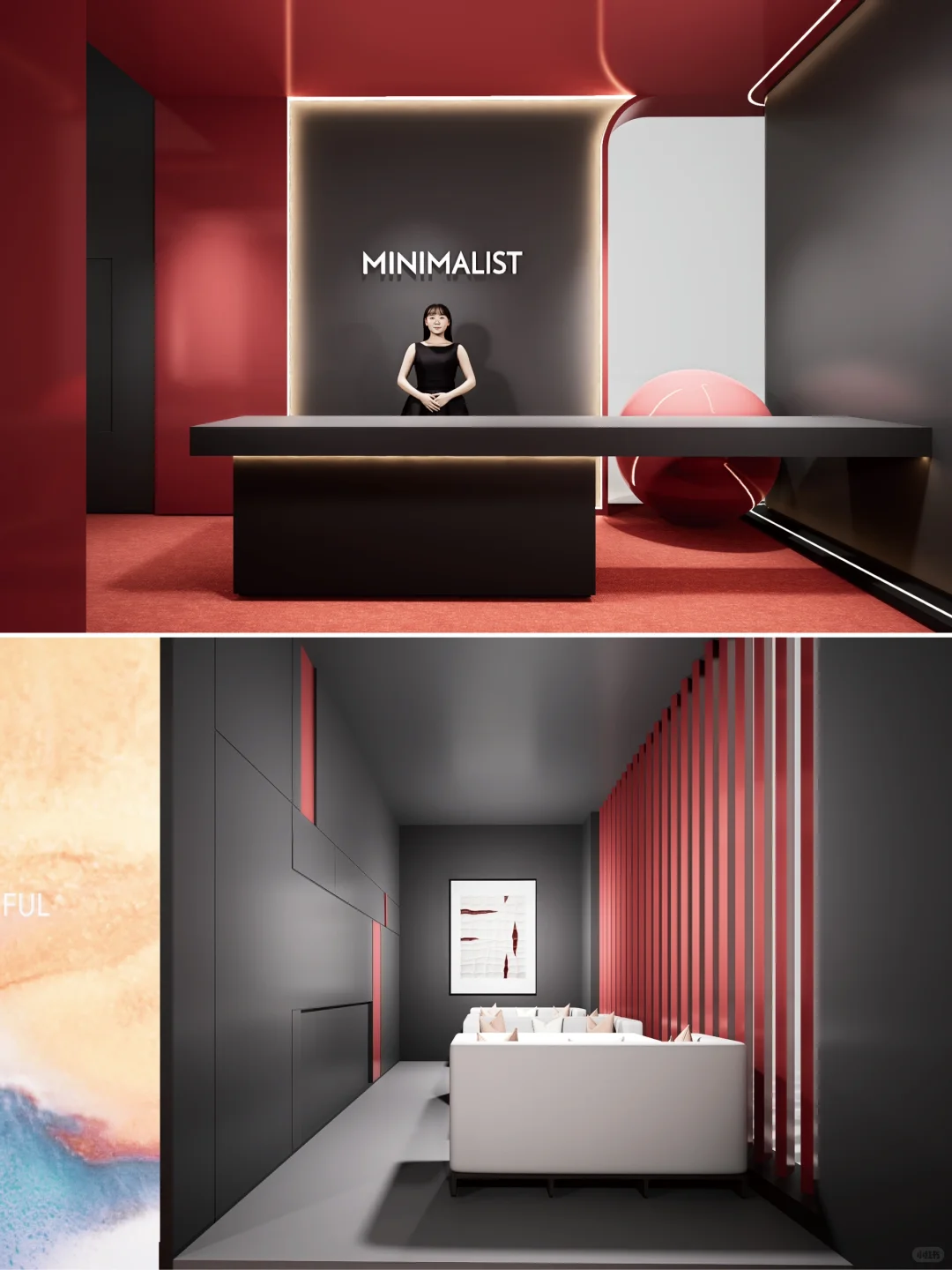 轻奢红配黑,展览展会展台设计策划搭!