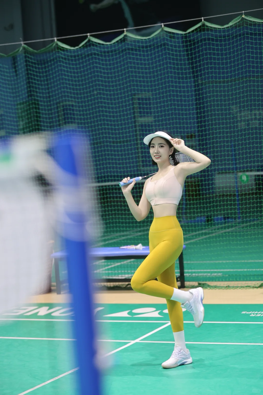 穿瑜伽服?来打球?️啦