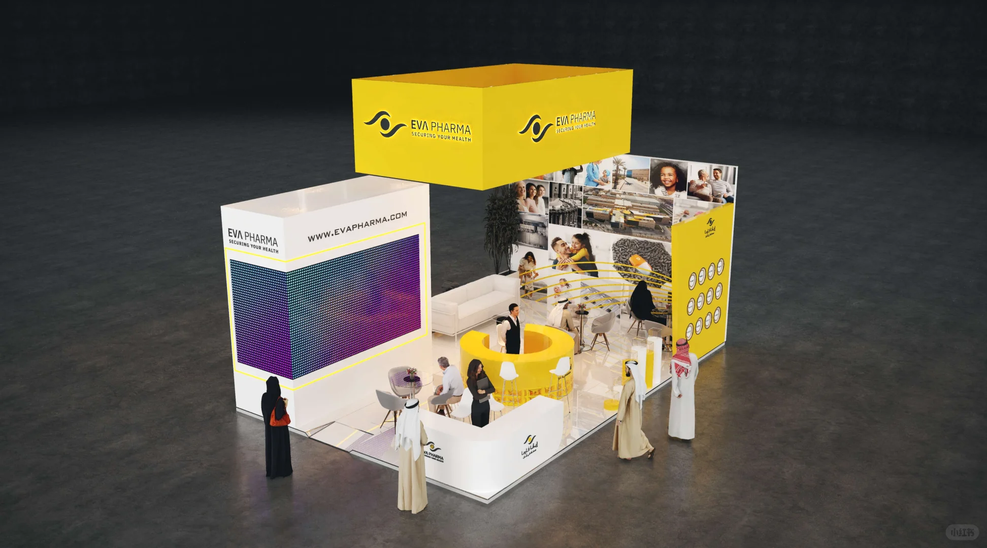 迪拜国际医疗科技展?国外|展位设计搭建