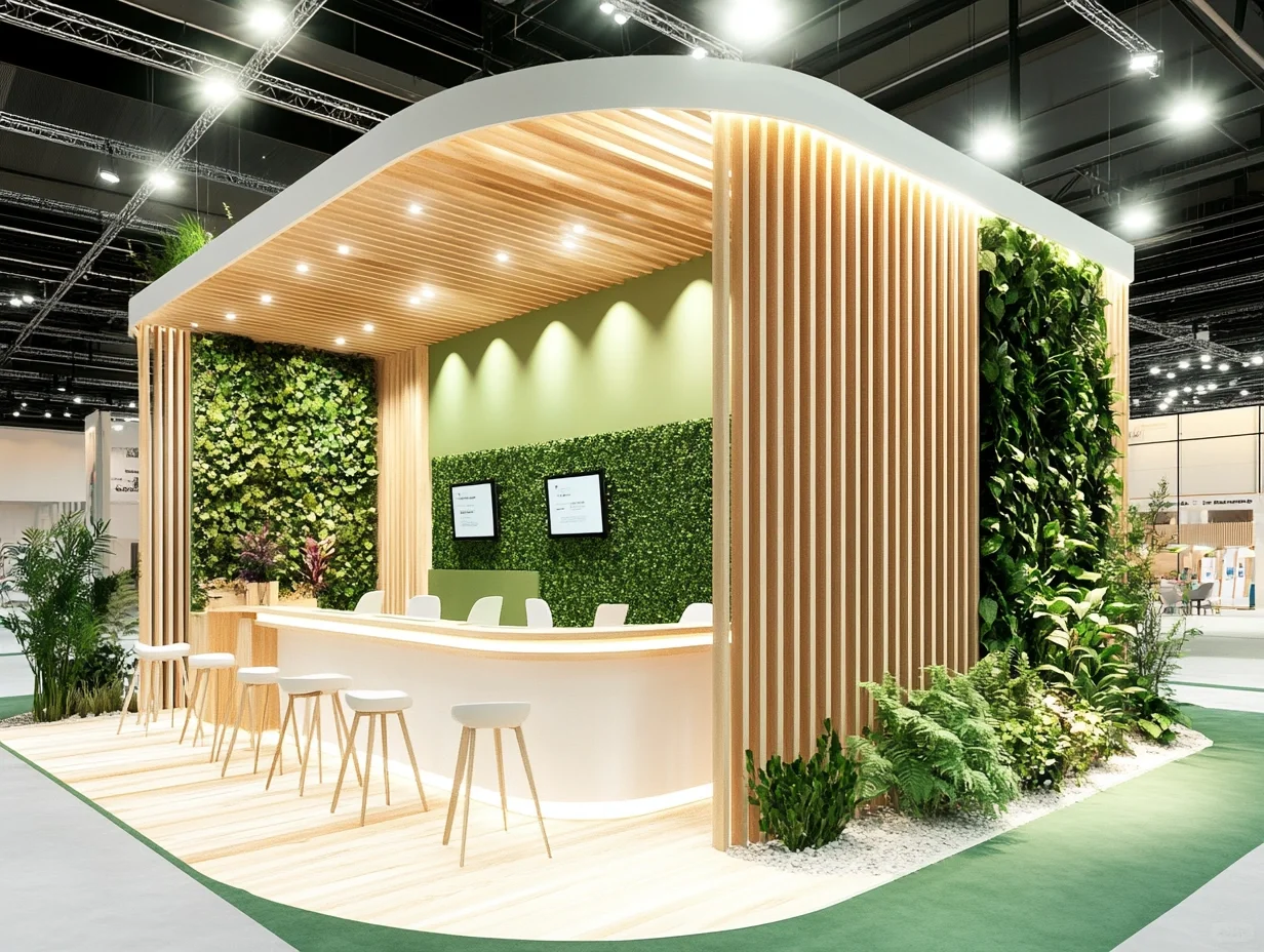 069｜挑战100天100套展台案例｜绿色环保风