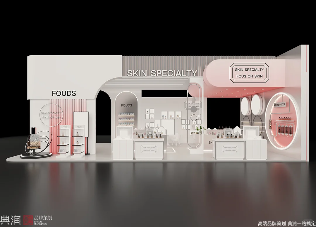几何元素玩得好,美妆展也能变艺术展!