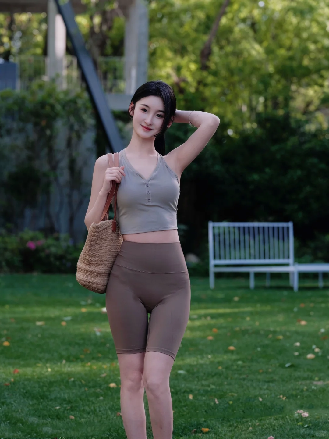 175 46kg又是爱上瑜伽服的一天?