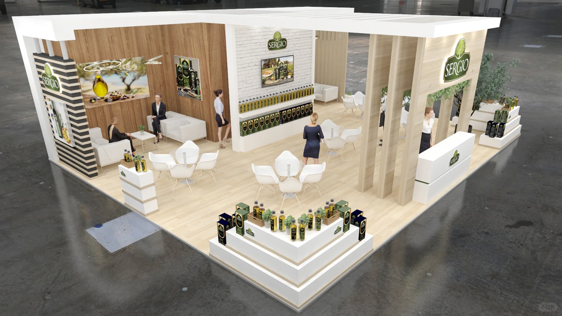 实木风格展会设计，简约高级！