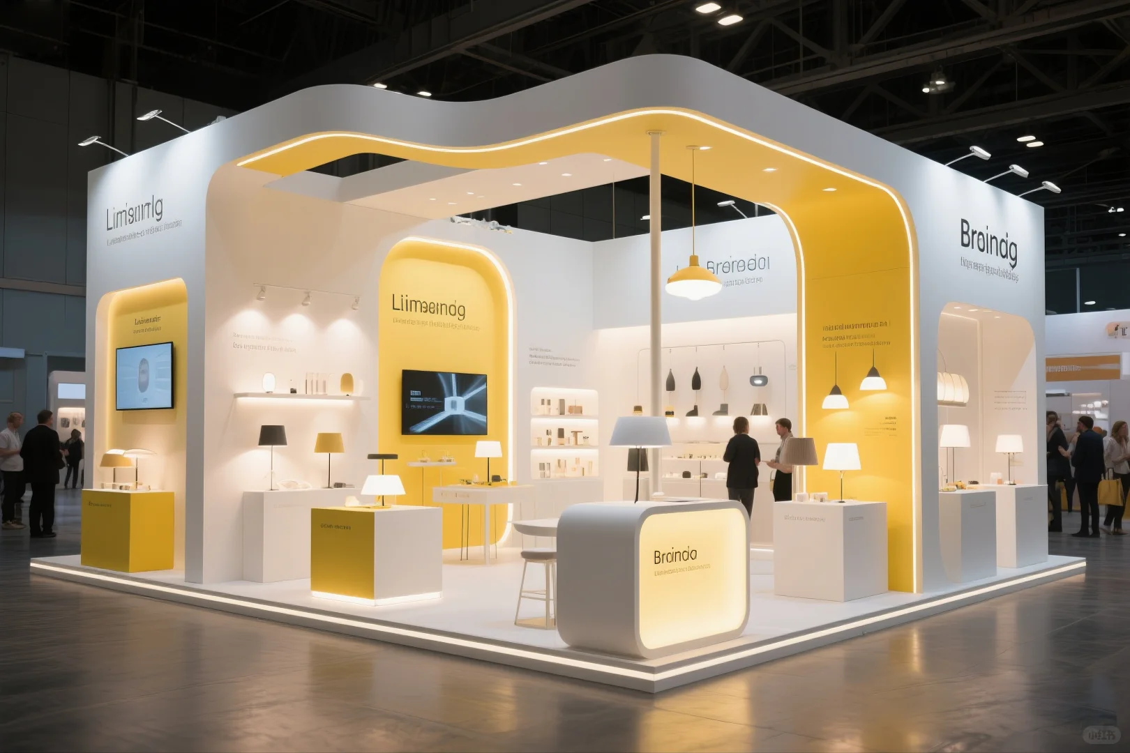 025｜AI-100套展台案例｜照明行业