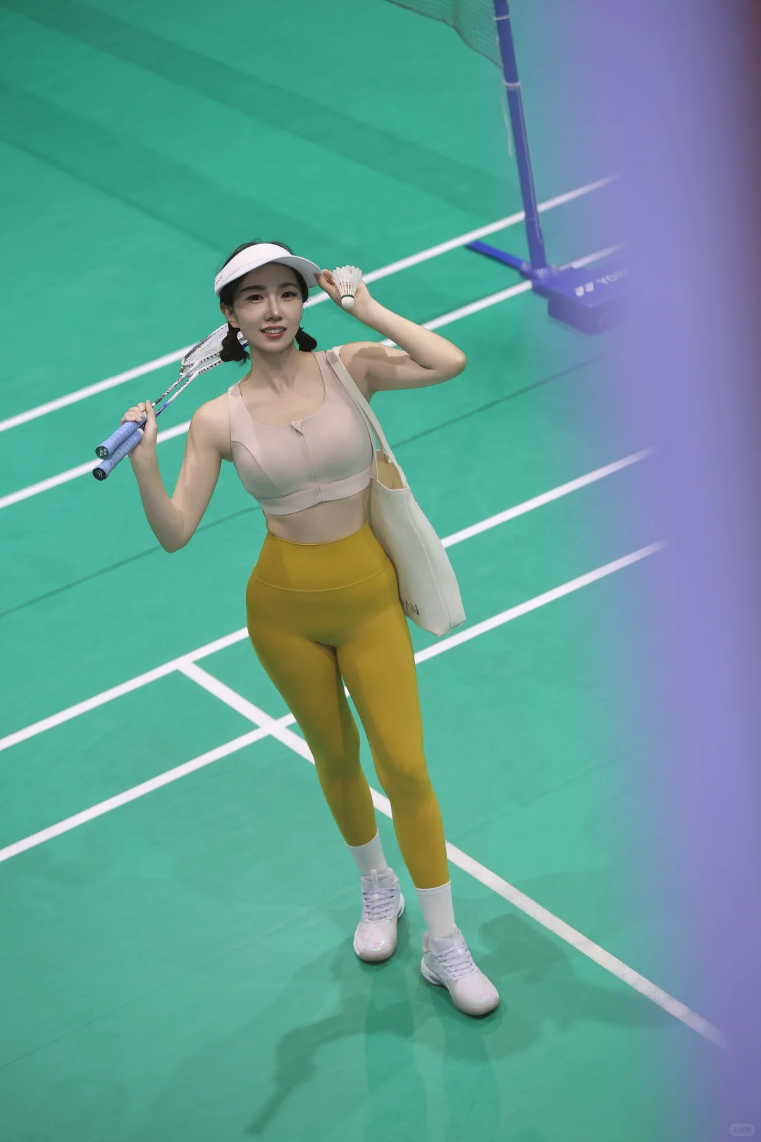 穿瑜伽服?来打球?️啦