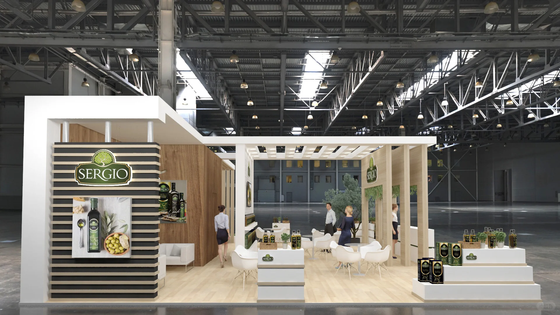 实木风格展会设计，简约高级！