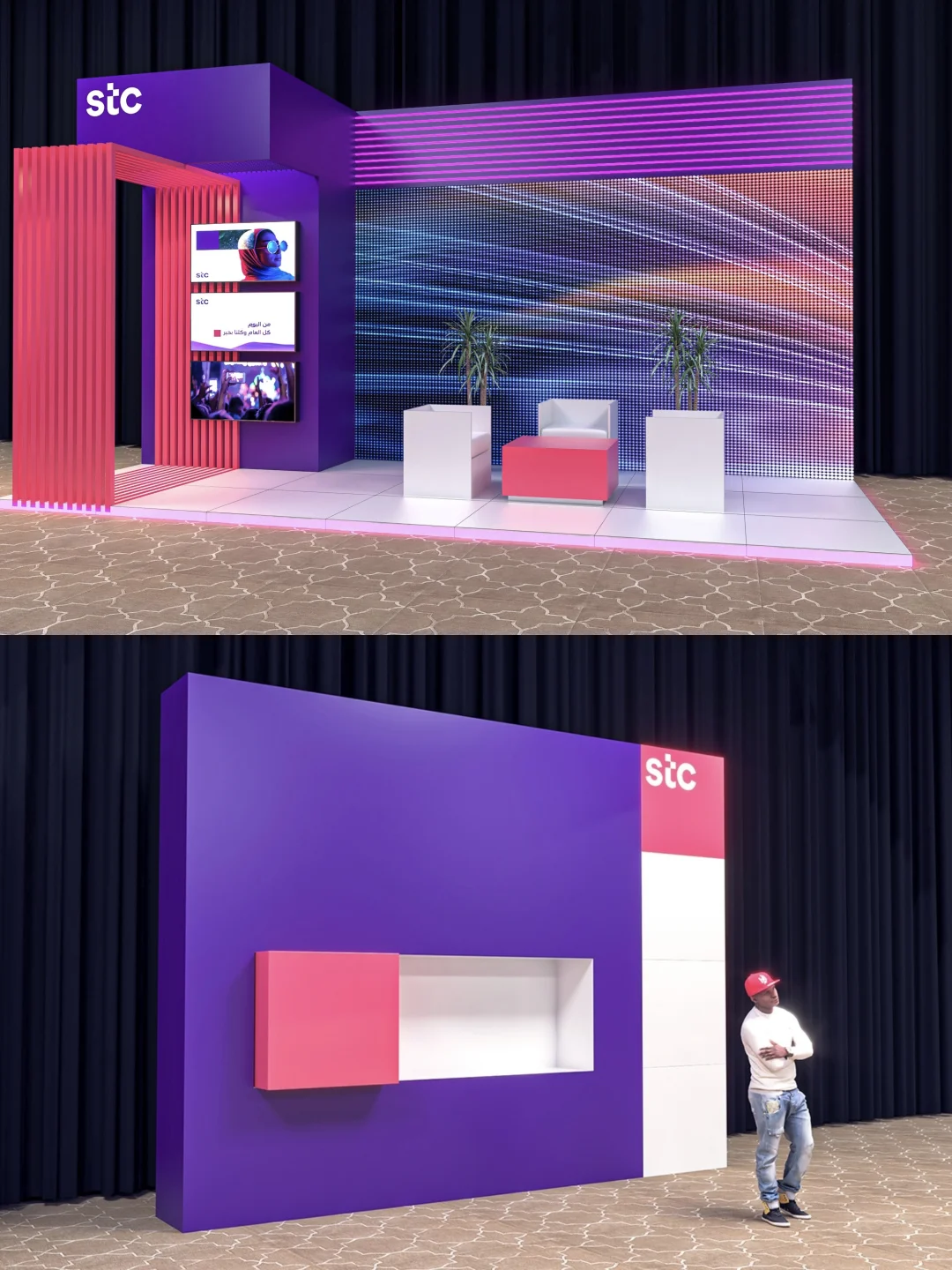 灵感分享：紫粉科技感结构与色彩?