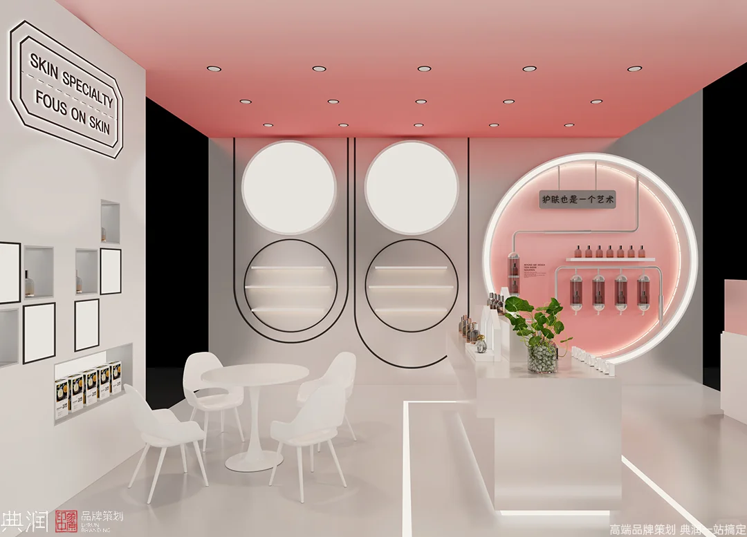 几何元素玩得好,美妆展也能变艺术展!