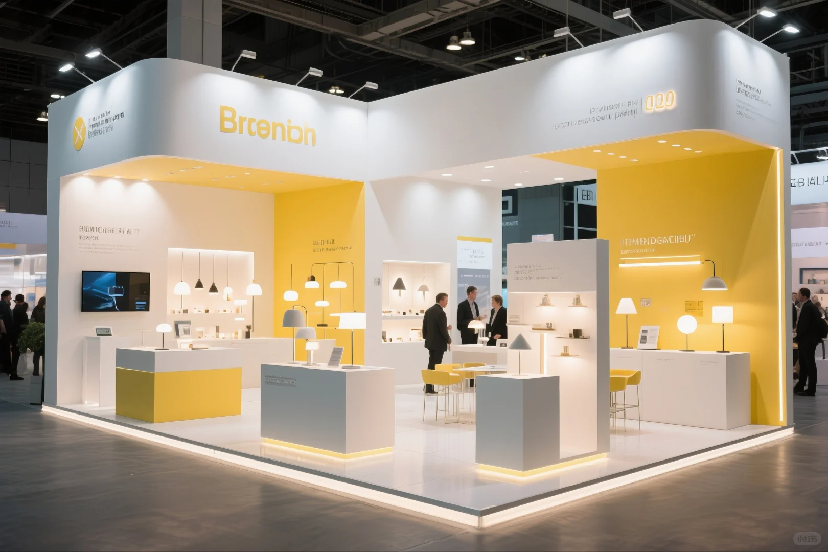 025｜AI-100套展台案例｜照明行业