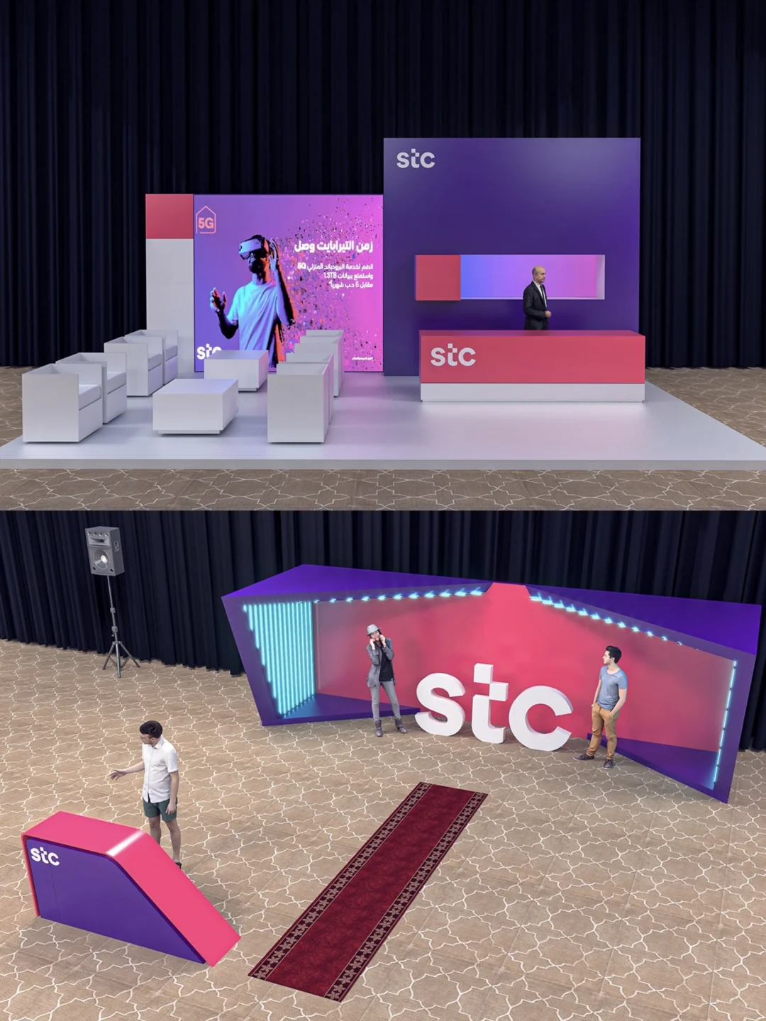 灵感分享：紫粉科技感结构与色彩?