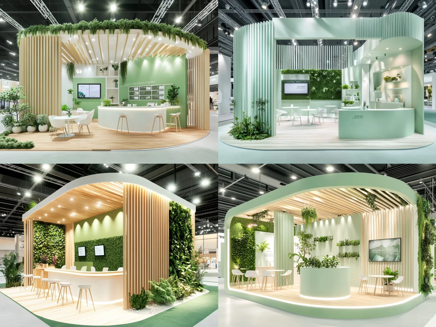 069｜挑战100天100套展台案例｜绿色环保风