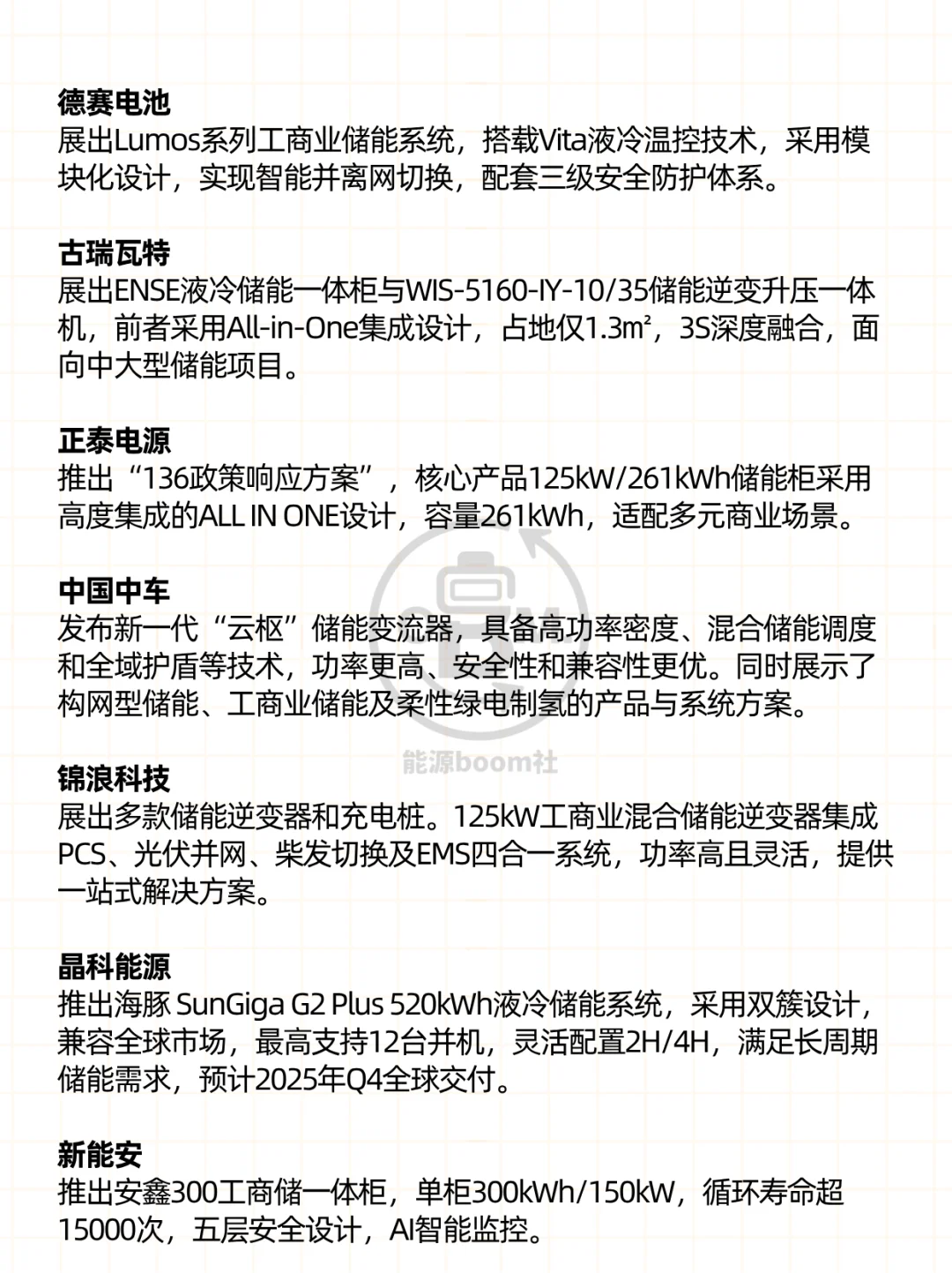 2025上海SNEC光伏展——储能亮点新品一览