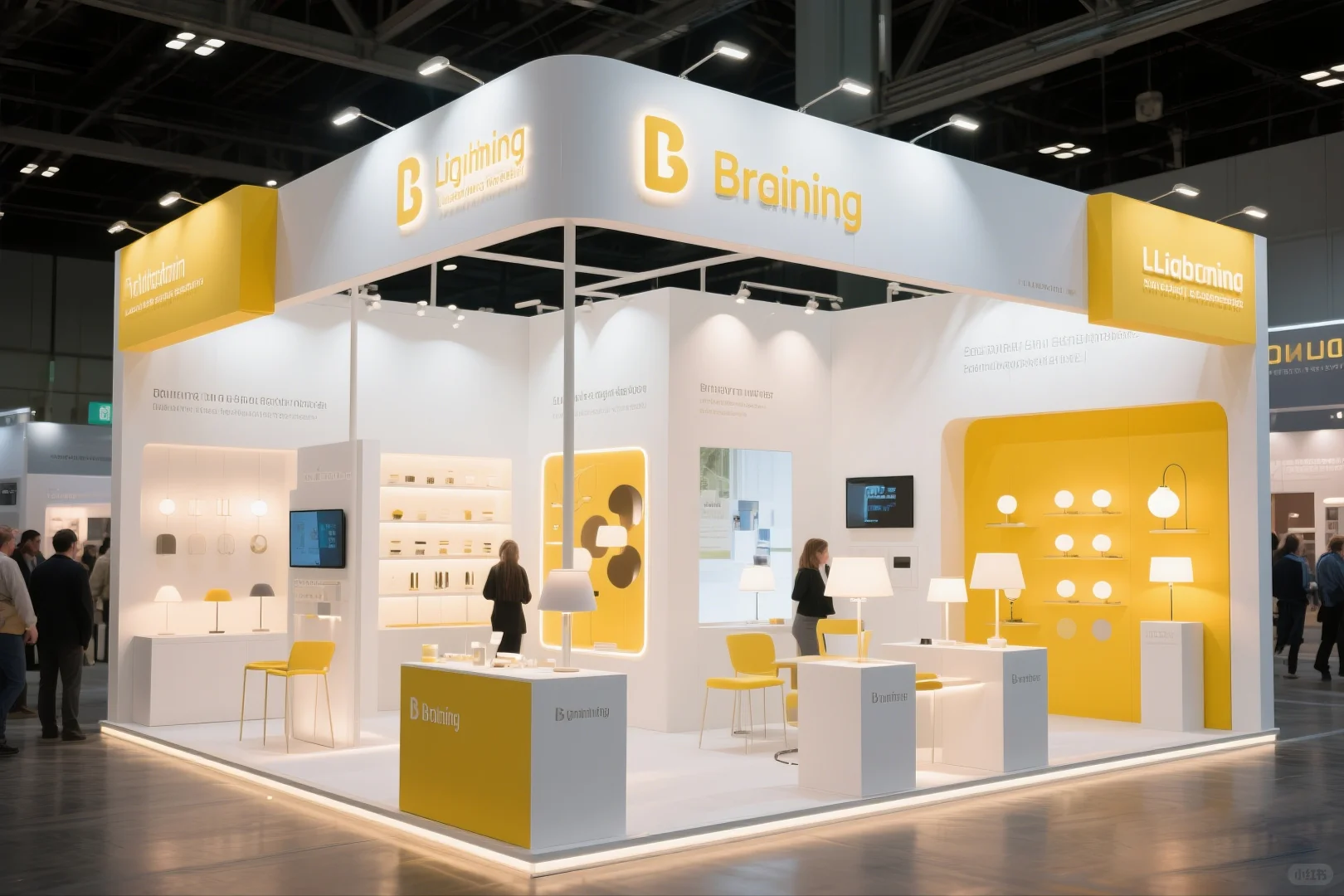 025｜AI-100套展台案例｜照明行业