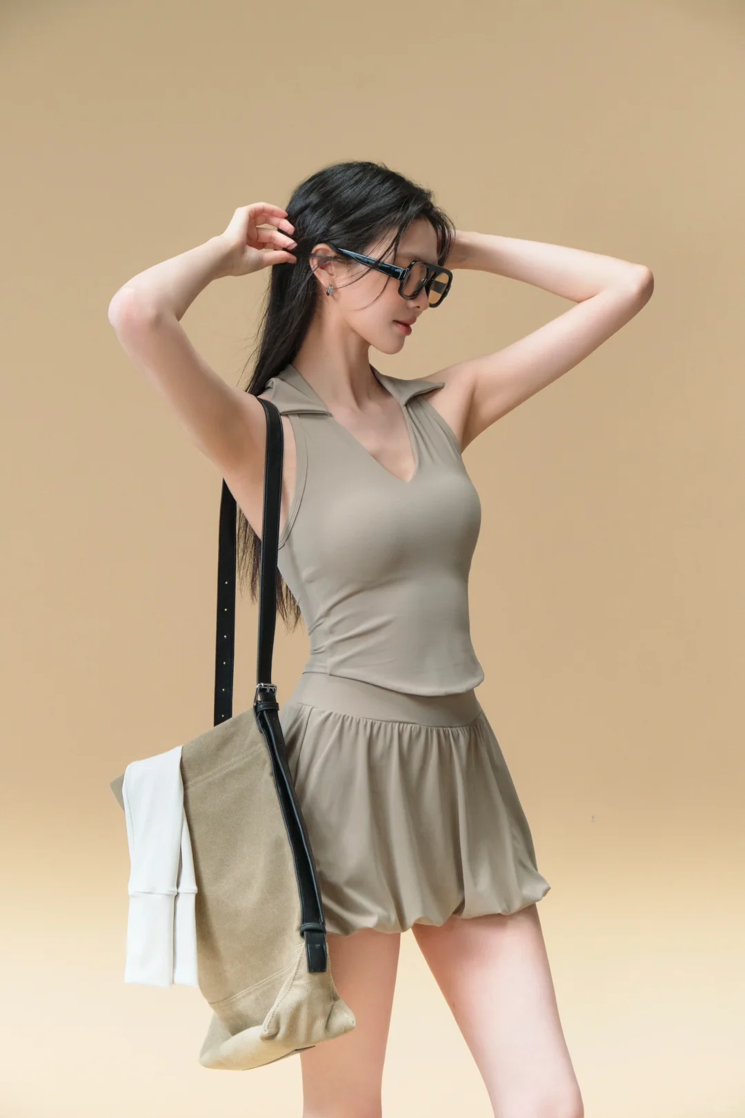 清爽夏日瑜伽服拍摄?