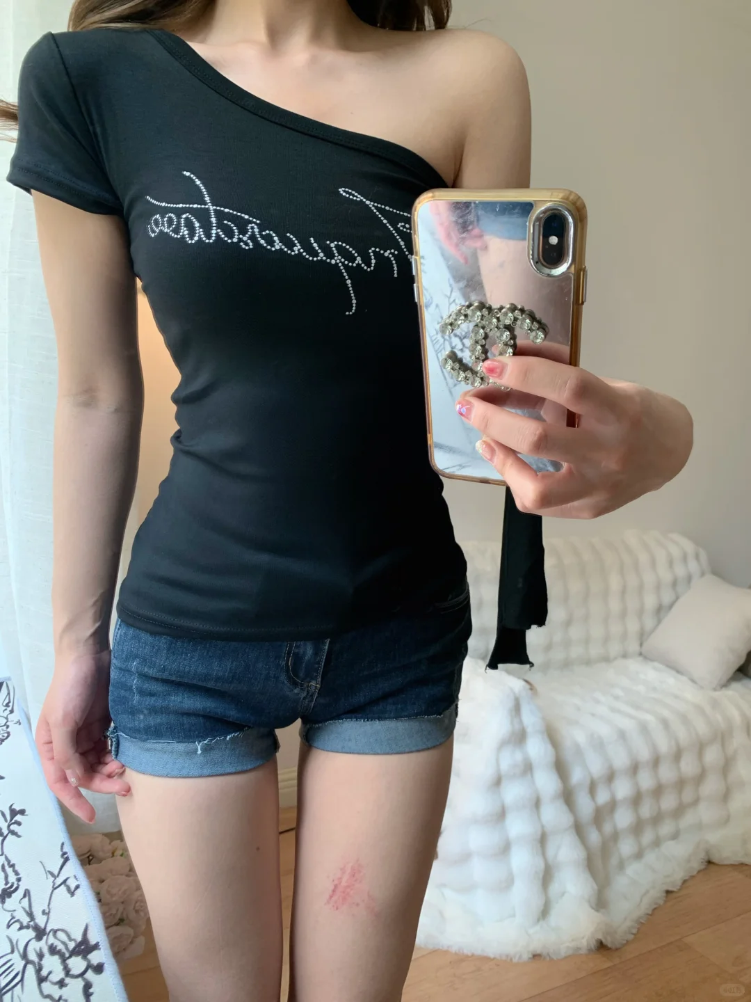 均价20?！Pdd美式辣妹甜酷风斜肩短袖合集！