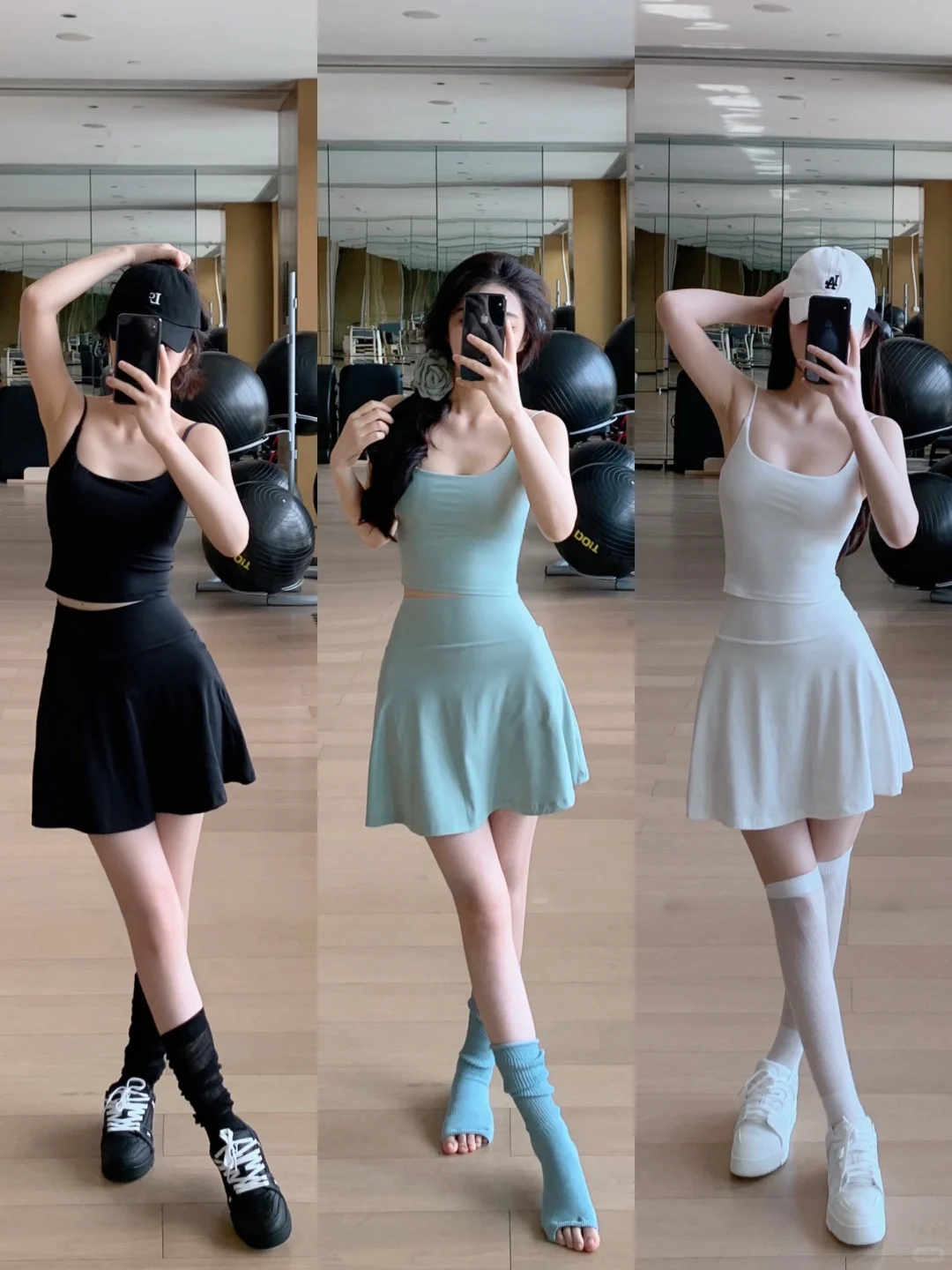 白月光瑜伽穿搭✨颜色合集️?️都快冲阿❗️