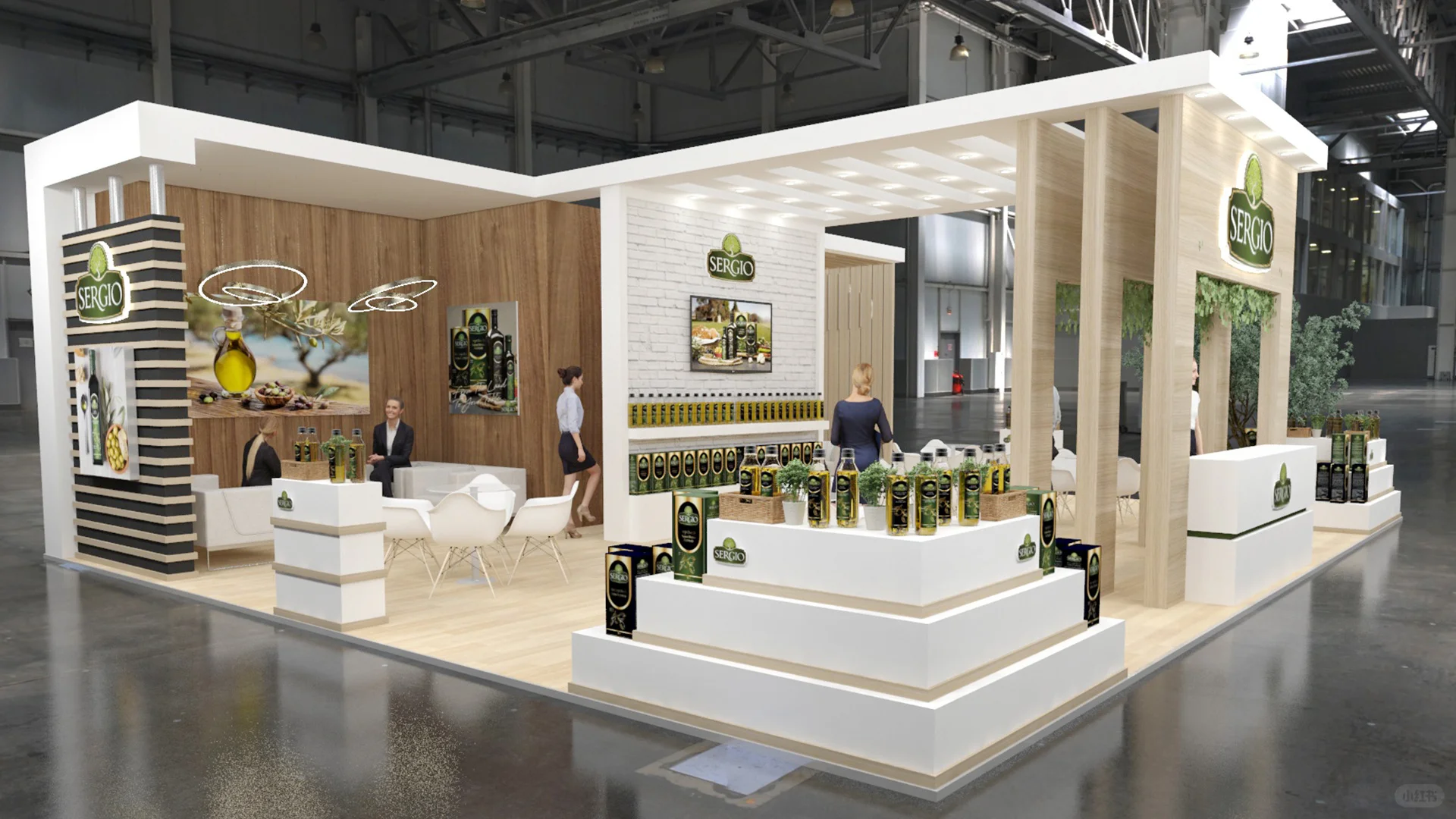 实木风格展会设计，简约高级！