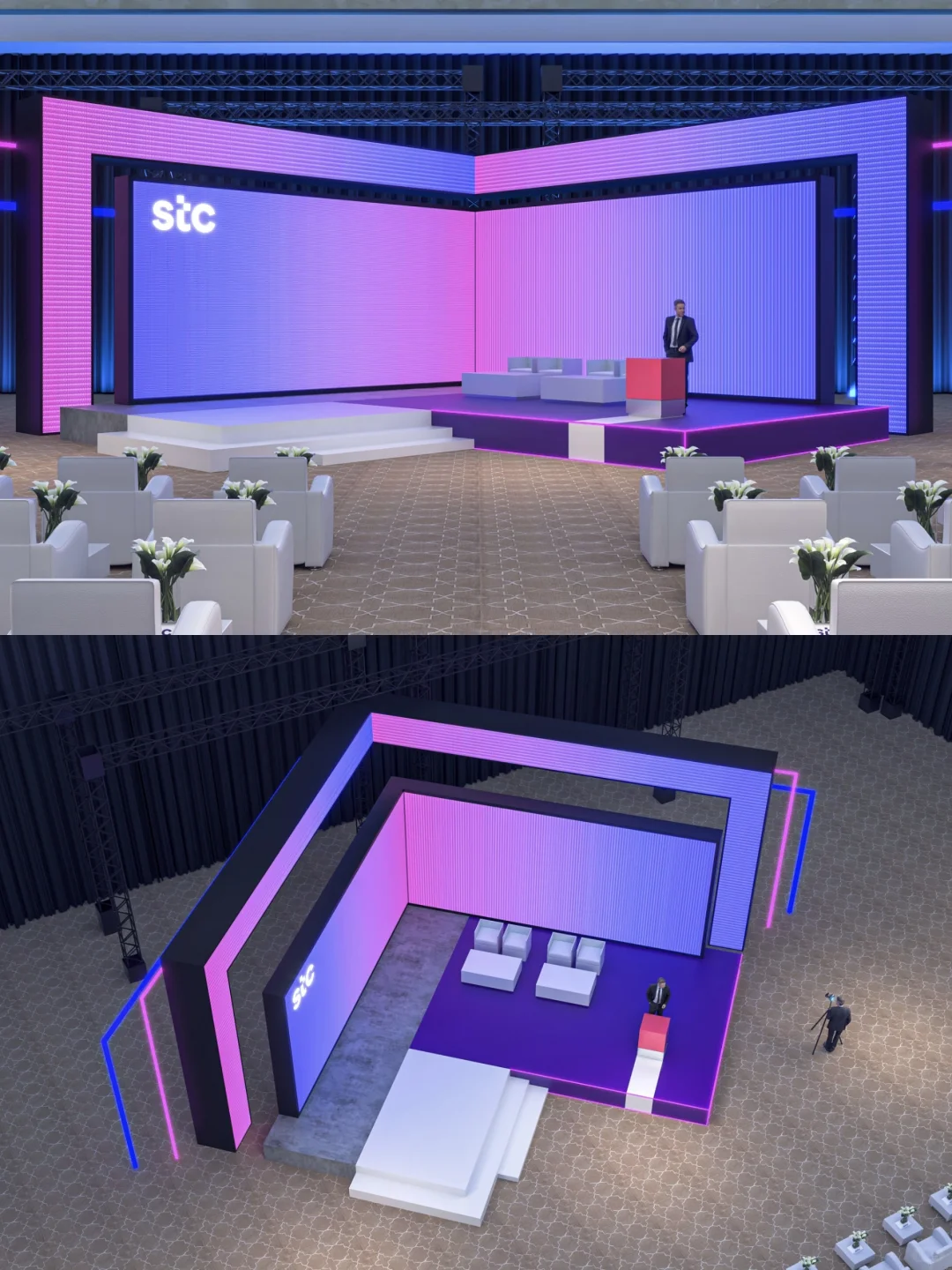 灵感分享：紫粉科技感结构与色彩?