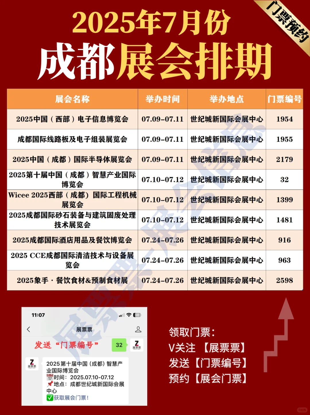 成都展会 | 2025年7月展览排期表（共9场）