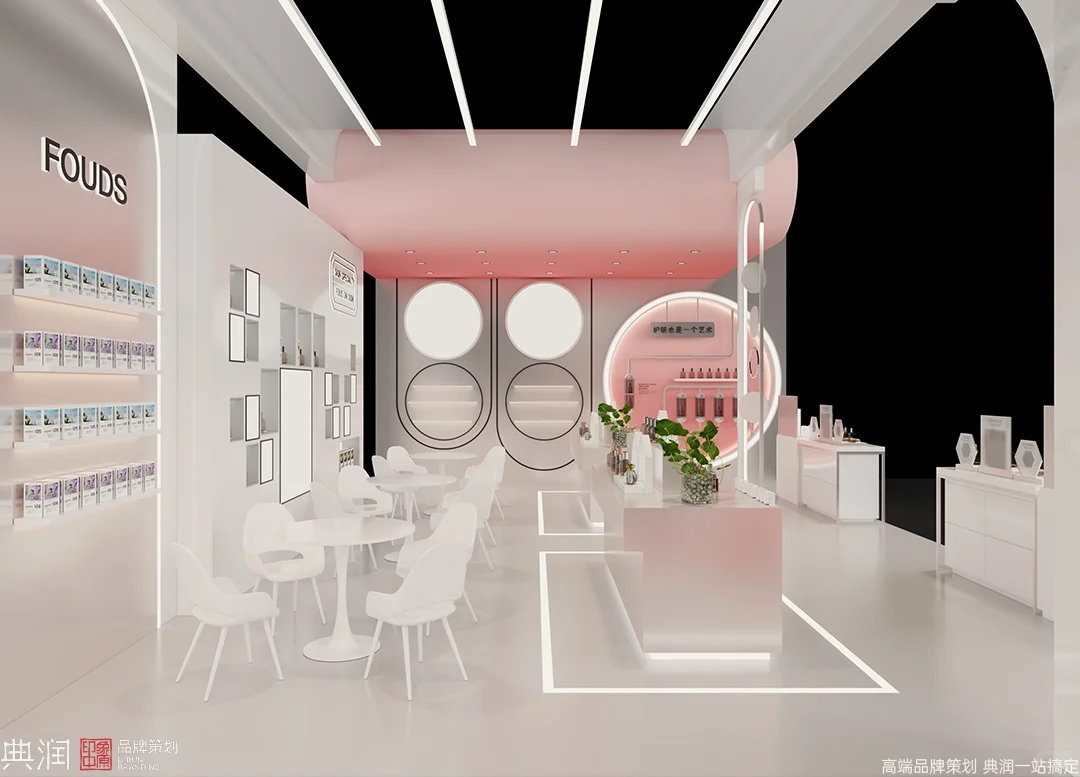 几何元素玩得好,美妆展也能变艺术展!