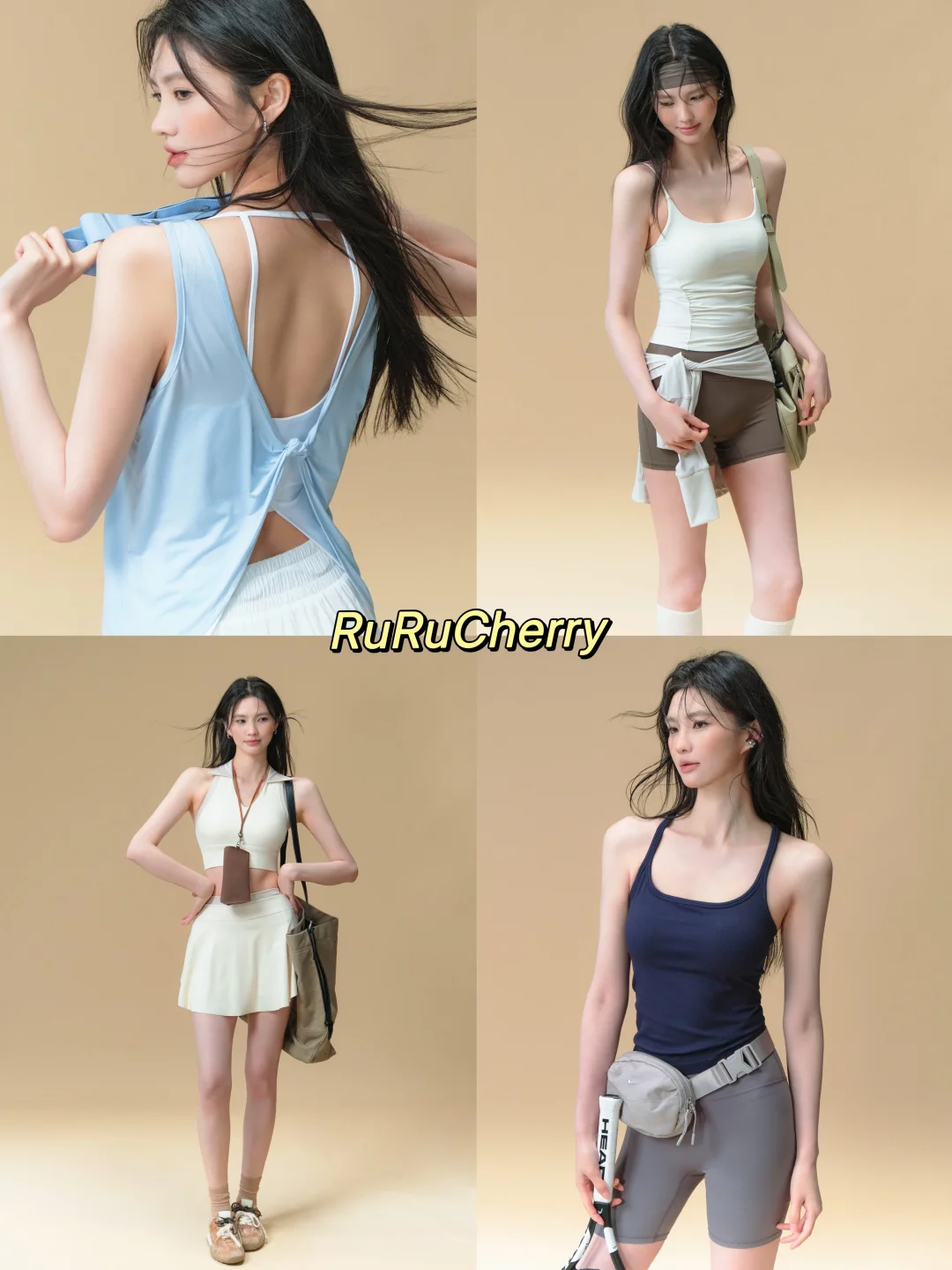 清爽夏日瑜伽服拍摄?