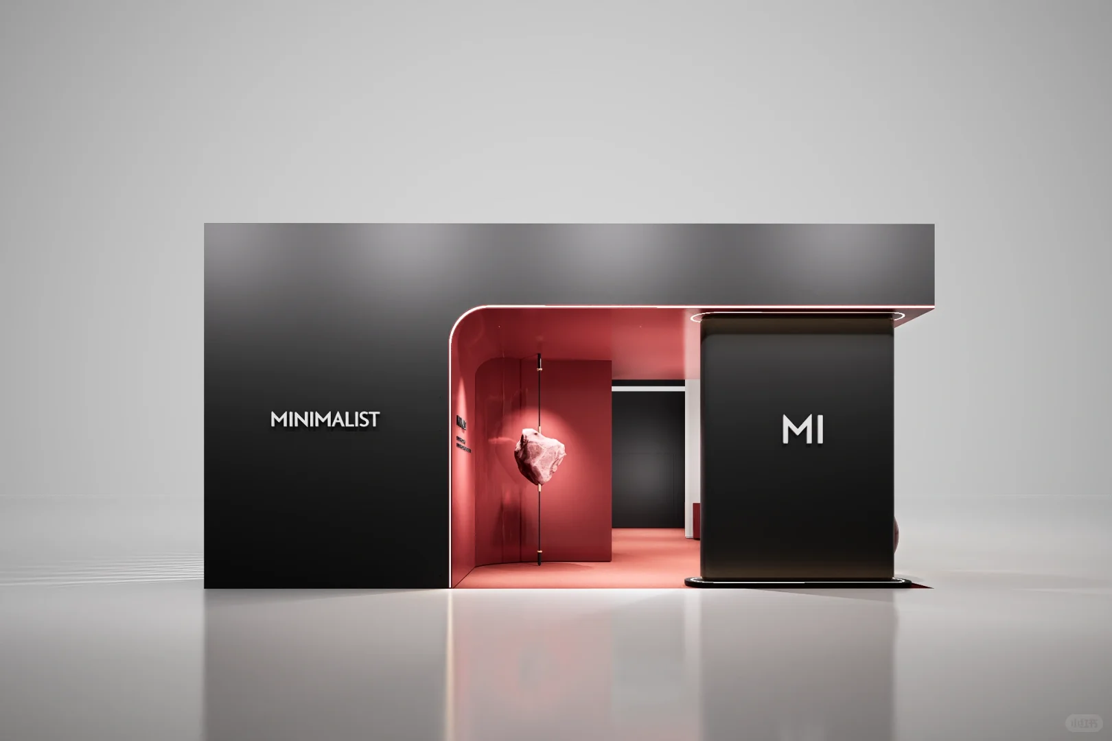 轻奢红配黑,展览展会展台设计策划搭!