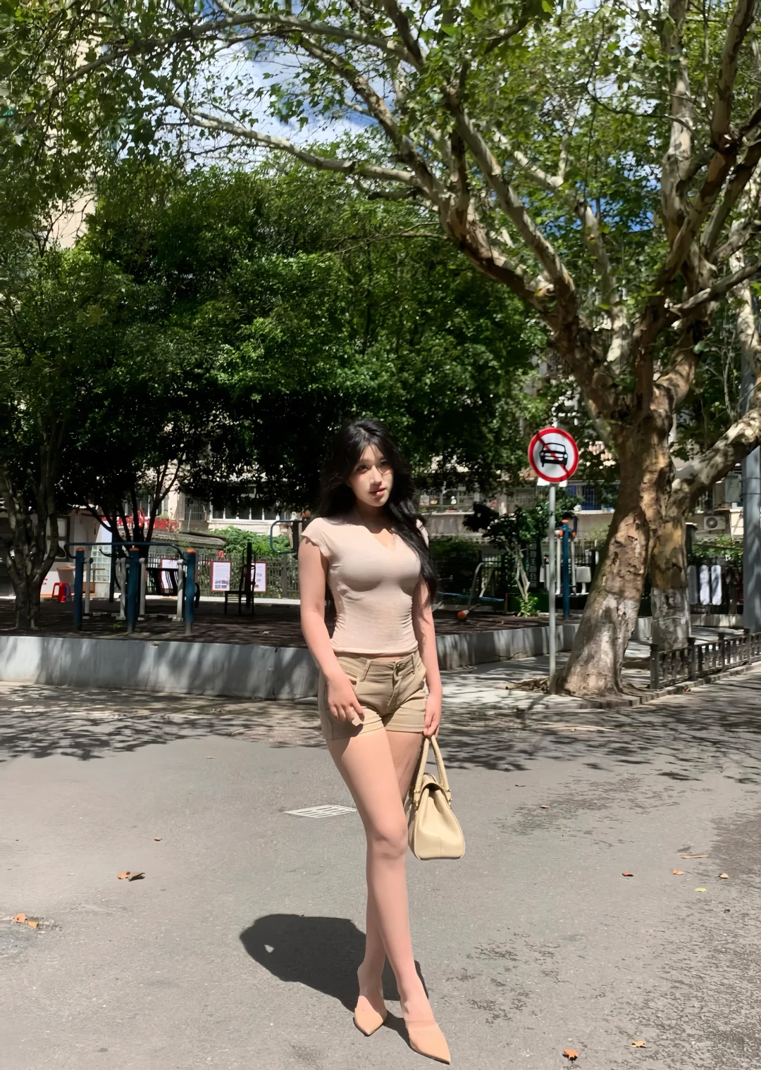 一些裸色系穿搭