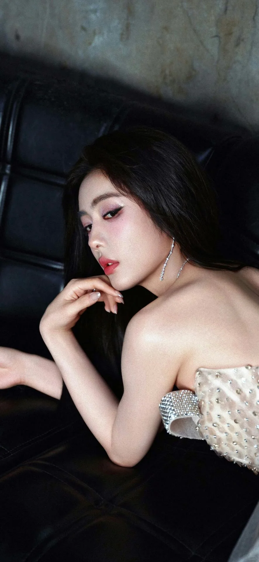 好闪！这条礼服裙绝了！蔡文静