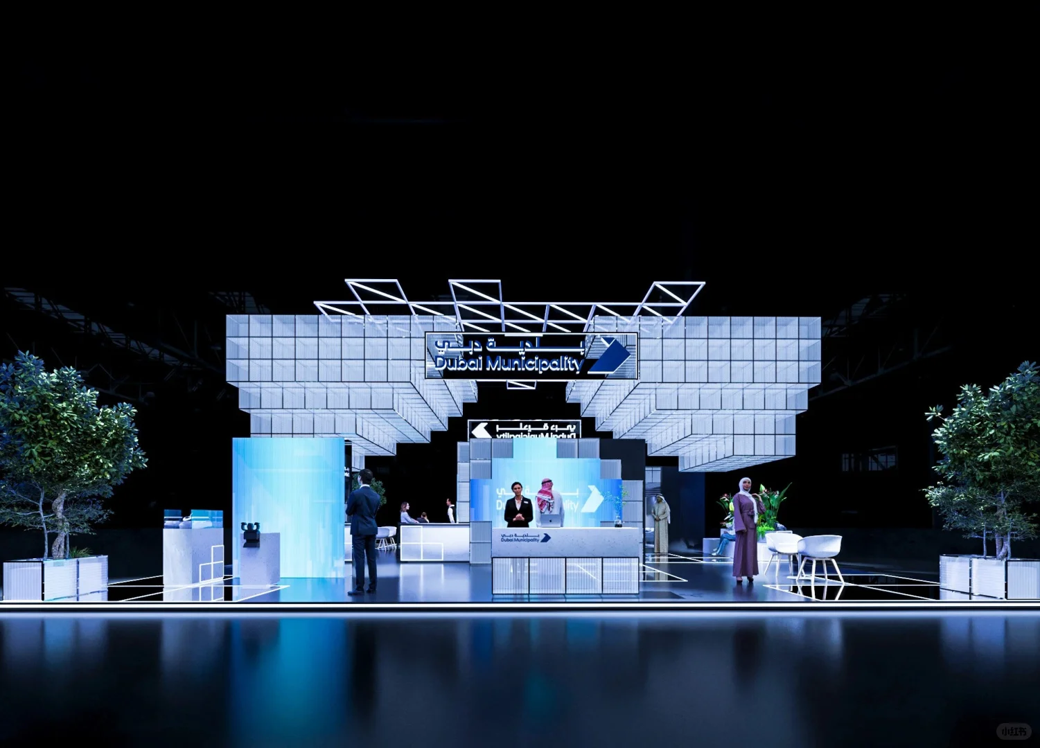 未来城市·智慧交互 | 迪拜市政厅展台设计