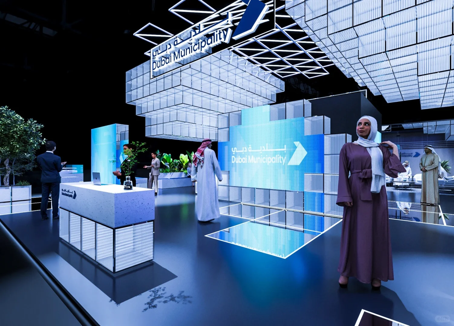 未来城市·智慧交互 | 迪拜市政厅展台设计