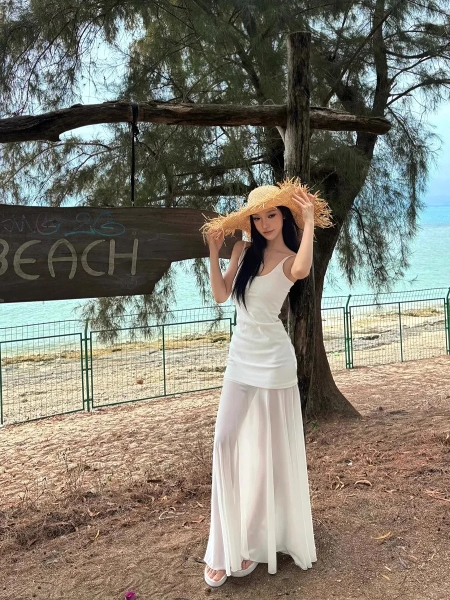 ✨海边度假必备！白纱裙太仙了