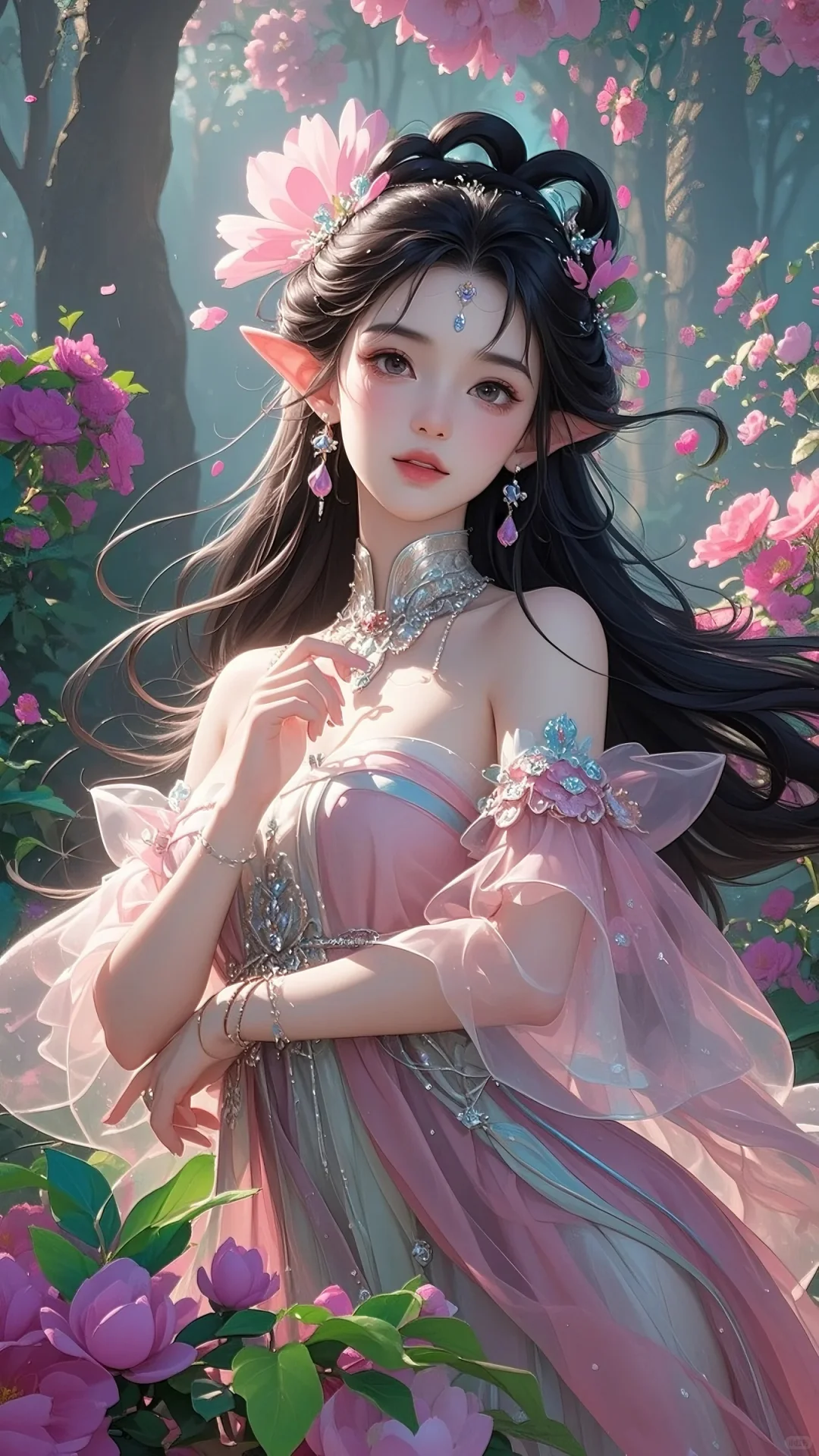 花妖仙子，娇媚动人