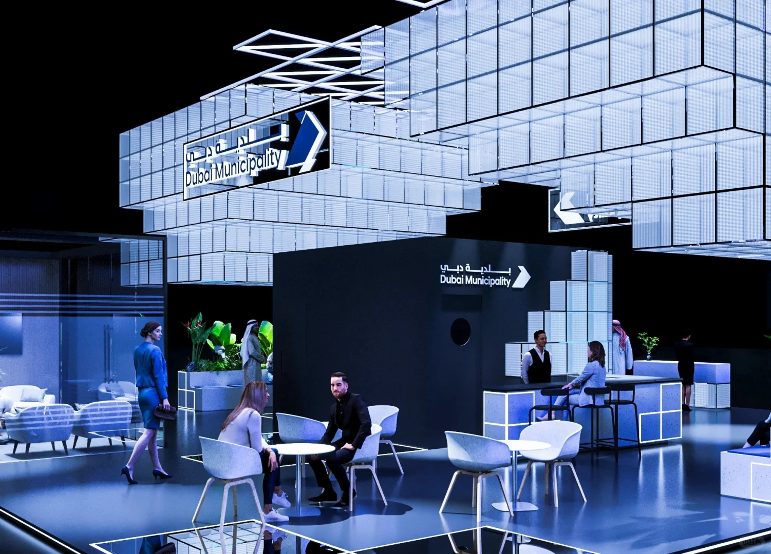未来城市·智慧交互 | 迪拜市政厅展台设计