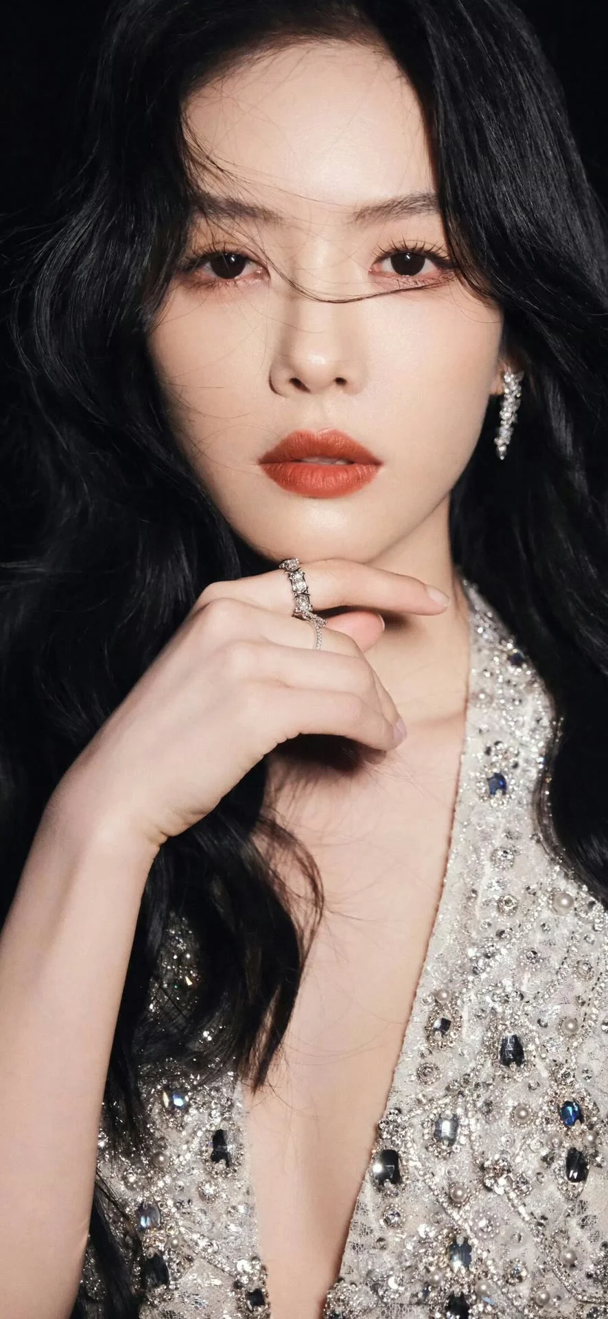 好闪！这条礼服裙绝了！蔡文静