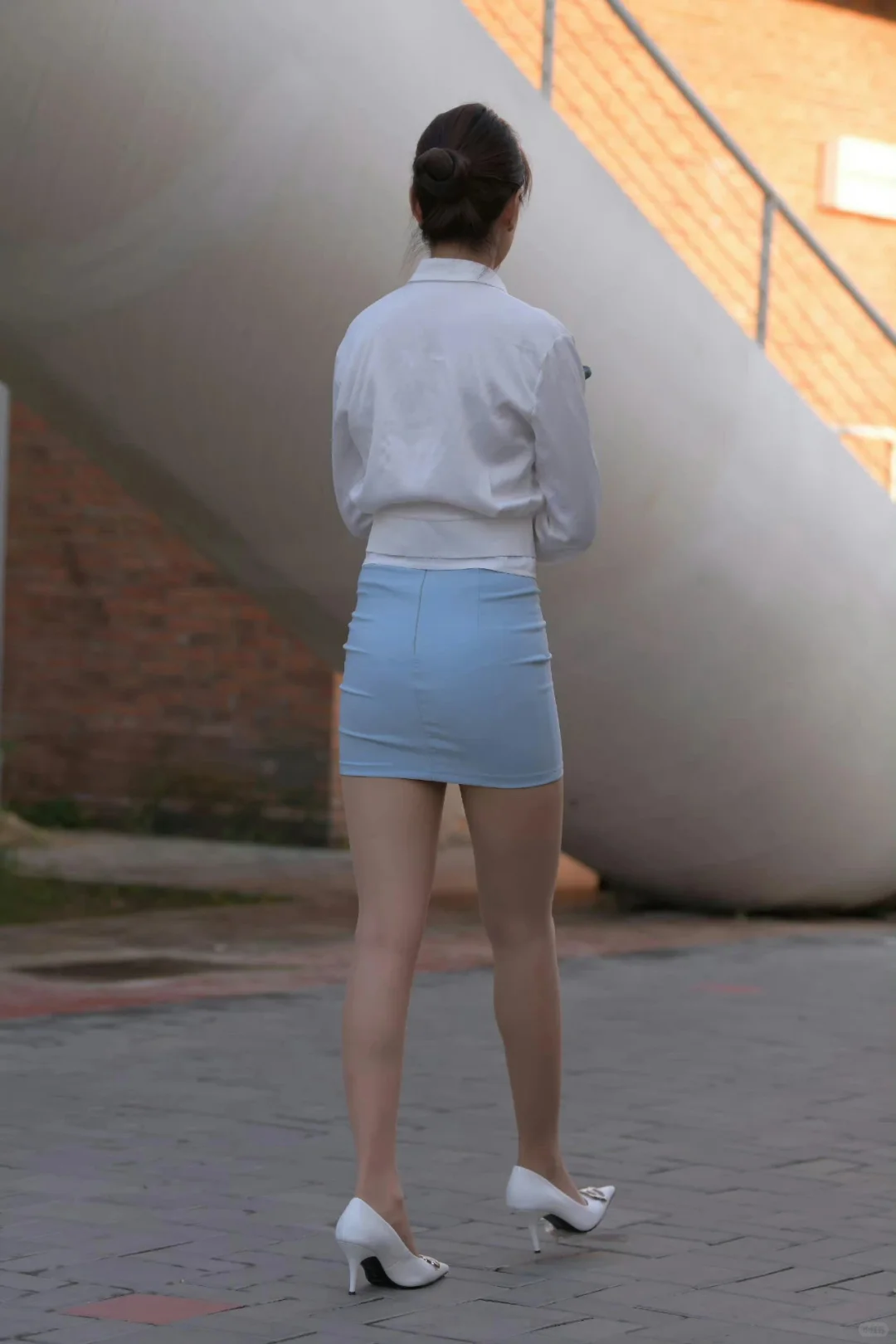 穿职业装清晰脱俗的小姐姐