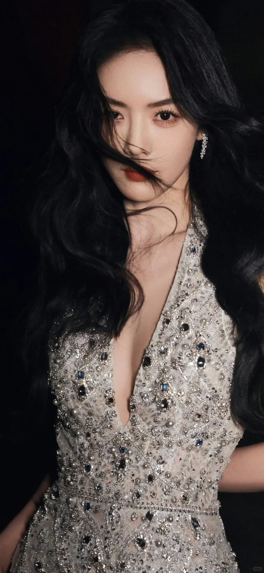 好闪！这条礼服裙绝了！蔡文静