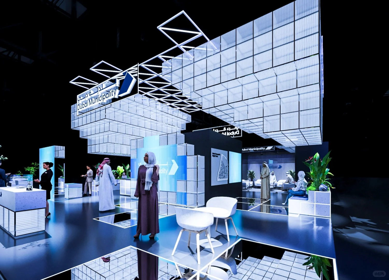 未来城市·智慧交互 | 迪拜市政厅展台设计