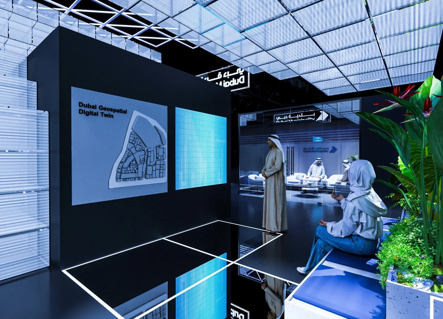 未来城市·智慧交互 | 迪拜市政厅展台设计