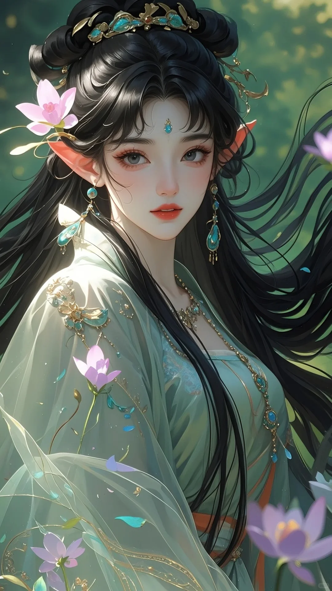 花妖仙子，娇媚动人