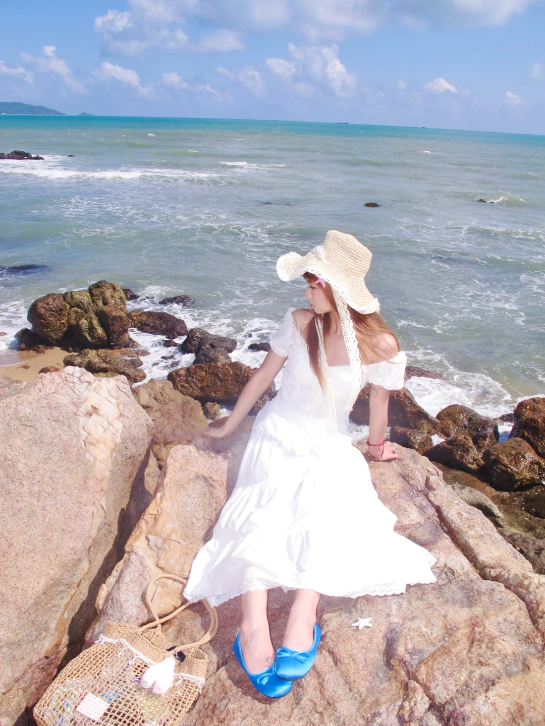 海边不穿吊带也能拍出人生大片！