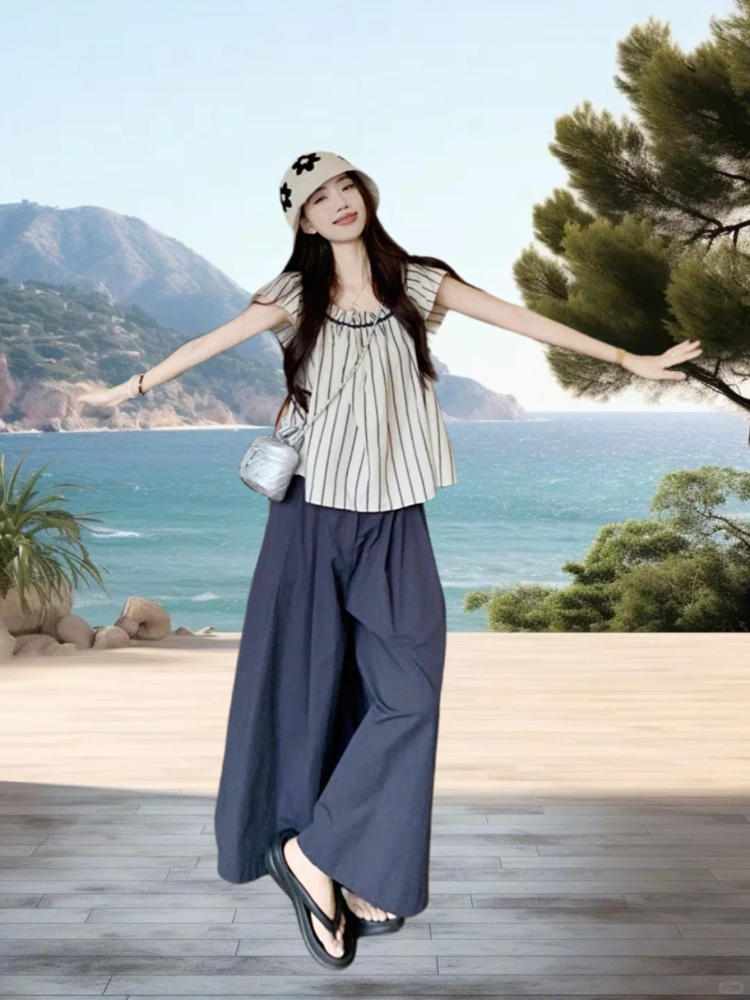 太爱这个海边氛围感穿搭了☘️