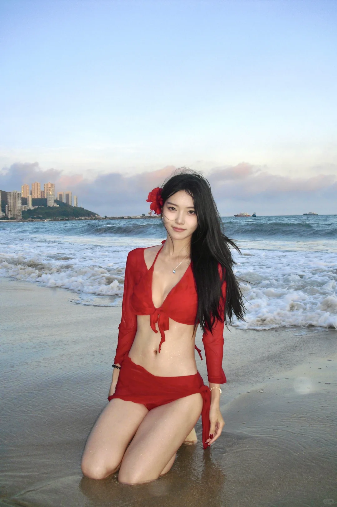 pdd30r 拿下五件套比基尼！海边嘎嘎出片。