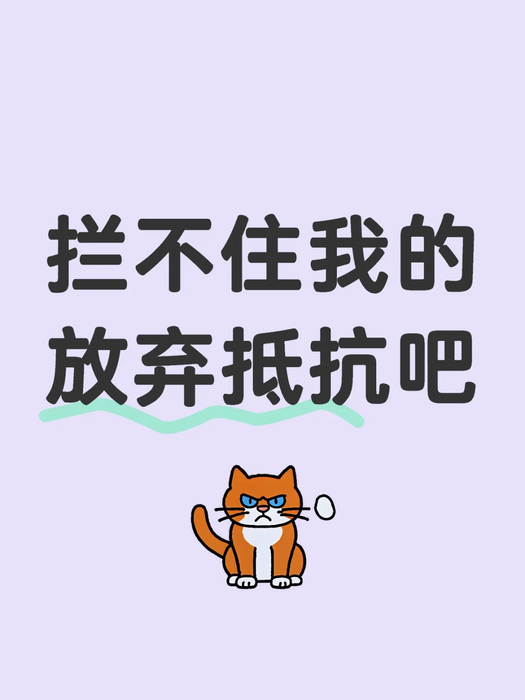拦不住我的放弃抵抗吧