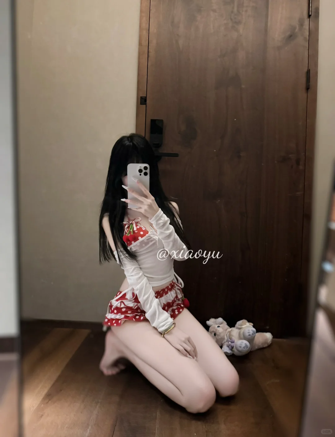 可爱泳衣试穿～