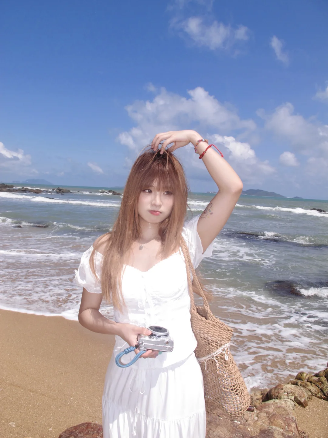 海边不穿吊带也能拍出人生大片！