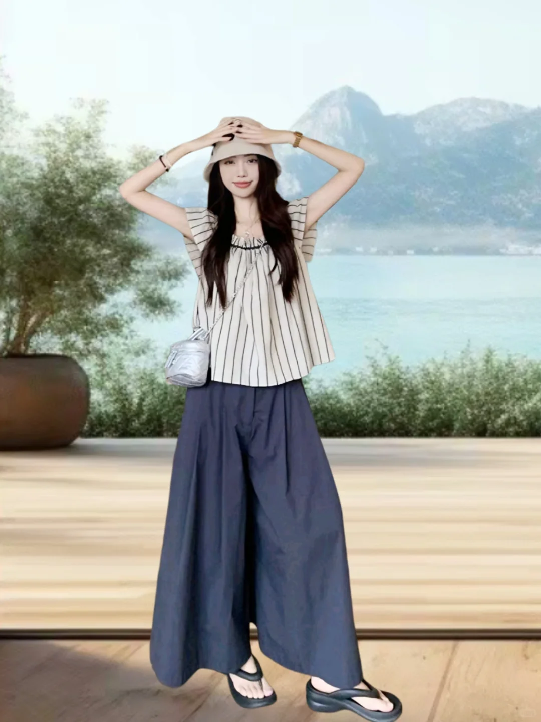 太爱这个海边氛围感穿搭了☘️