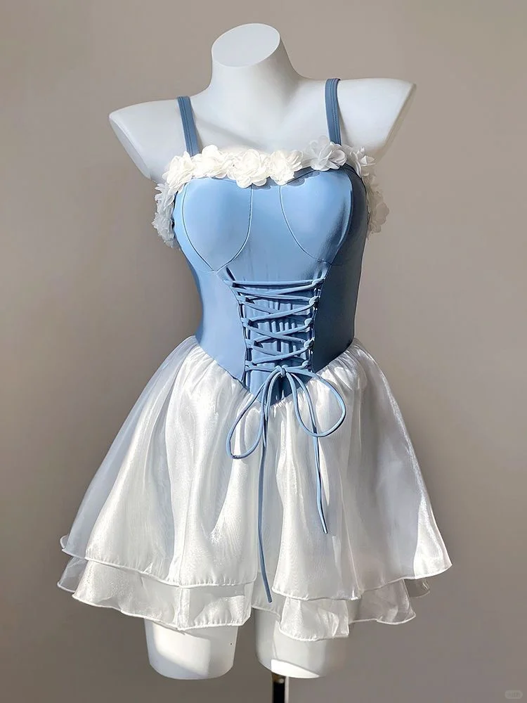 芭蕾风?女孩专属泳衣来啦！