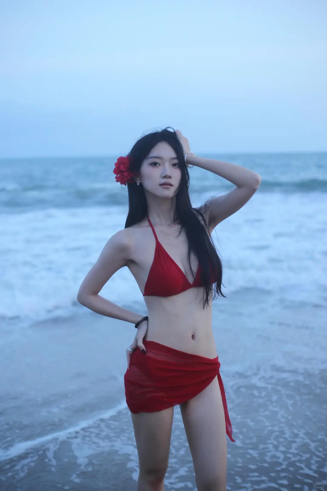 pdd30r 拿下五件套比基尼！海边嘎嘎出片。