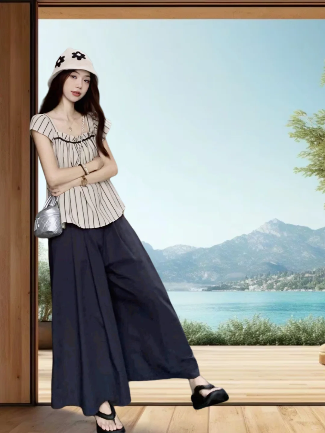 太爱这个海边氛围感穿搭了☘️