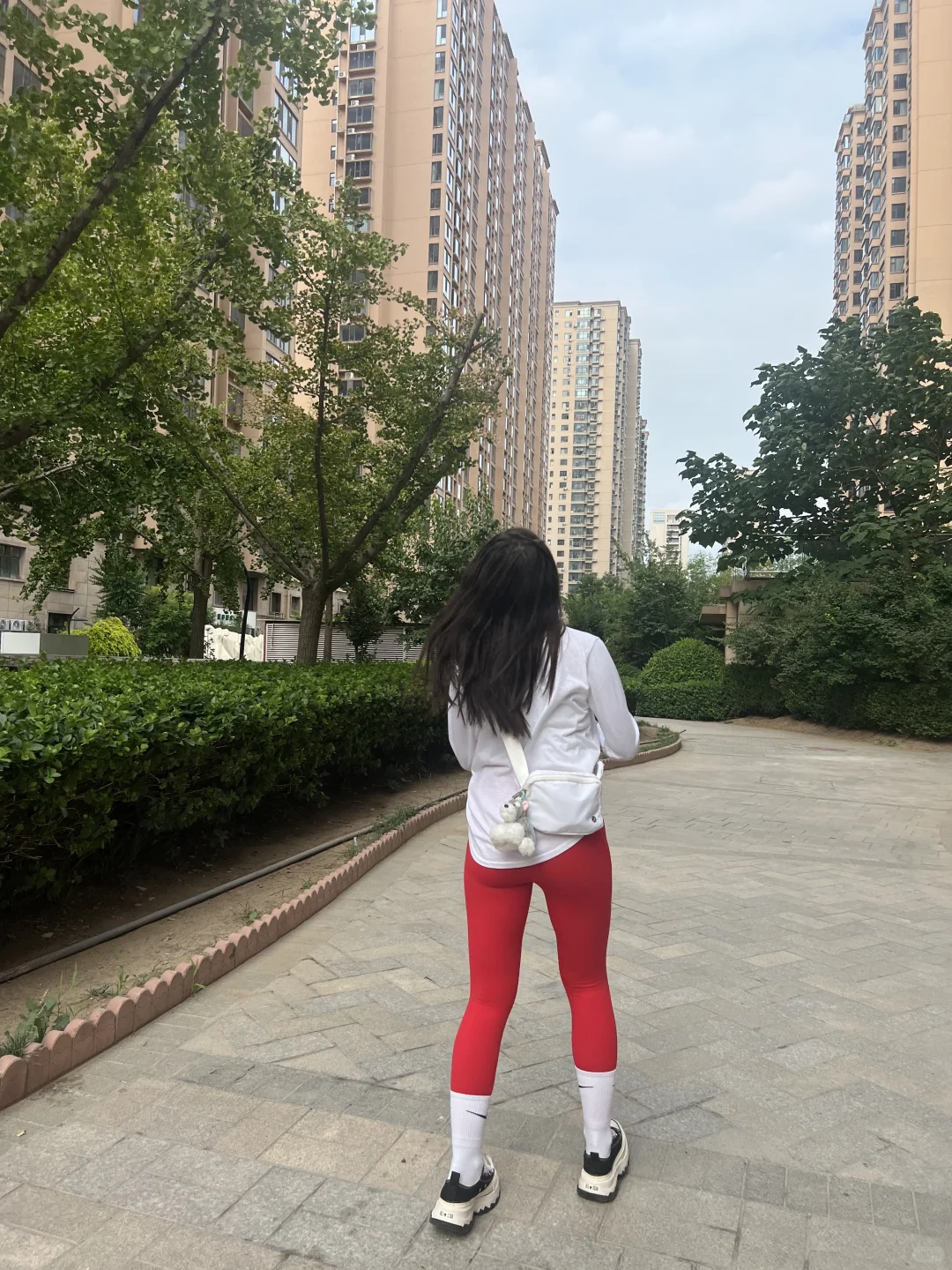 她们说♥️红色瑜伽裤像秋裤?